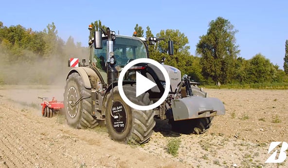 Bridgestone VF + Tank Air Wheel pour limiter le tassement des sols