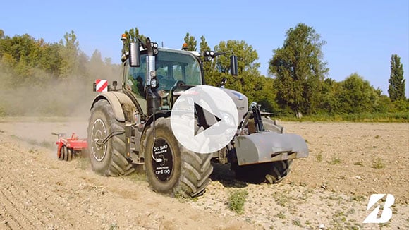 Bridgestone VF + Tank Air Wheel pour limiter le tassement des sols